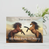 Wildpferde Einladung (Stehend Vorderseite)