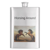 Wildpferde Flachmann (Vorderseite)