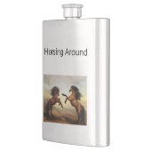 Wildpferde Flachmann (Links)