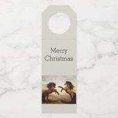 Wildpferde Flaschenanhänger (Vorderseite)