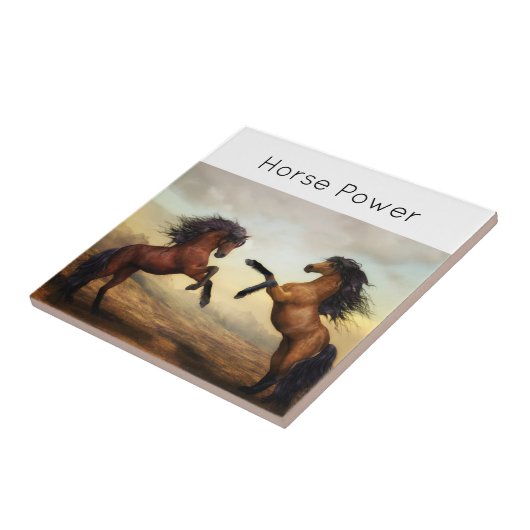 Wildpferde Fliese (Seite)