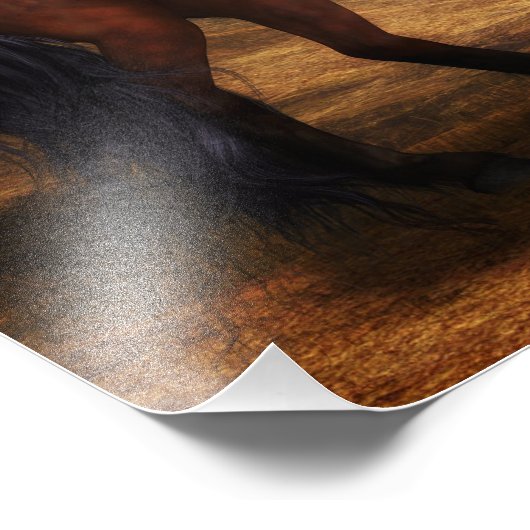 Wildpferde Fotodruck (Ecke)