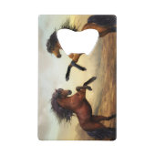 Wildpferde Geldbeutel Flaschenöffner (Vorderseite)