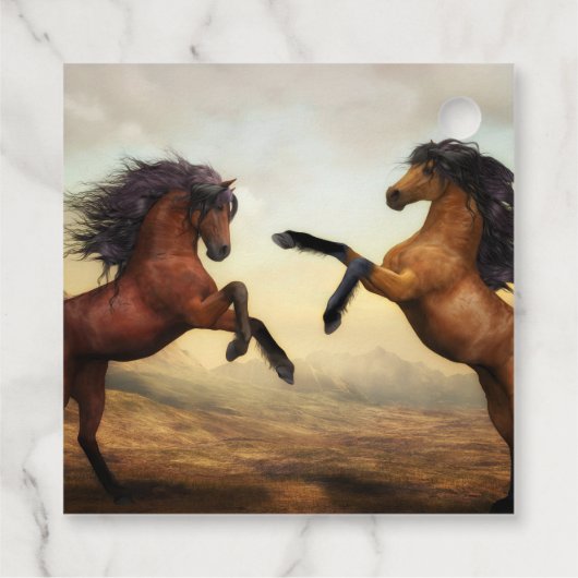 Wildpferde Geschenkanhänger (Rückseite)