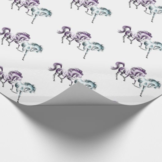 Wildpferde Geschenkpapier (Ecke)