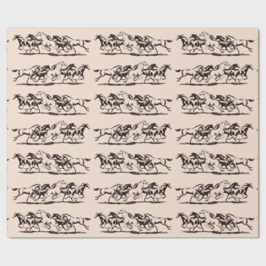 Wildpferde Geschenkpapier (Flach)