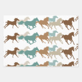 Wildpferde Geschenkpapier Set (Vorderseite)