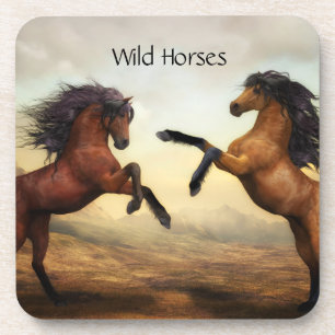 Wildpferde Getränkeuntersetzer