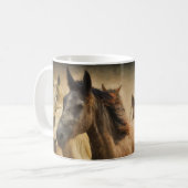 Wildpferde Kaffeetasse (Vorderseite Links)