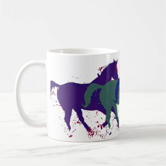 Wildpferde Kaffeetasse (Links)
