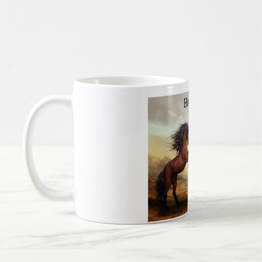 Wildpferde Kaffeetasse (Links)