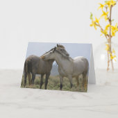 Wildpferde Karte (Gelbe Blume)