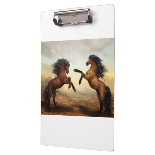 Wildpferde Klemmbrett (Links)