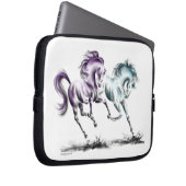 Wildpferde Laptopschutzhülle (Vorne Rechts)