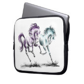 Wildpferde Laptopschutzhülle (Vorderseite Links)