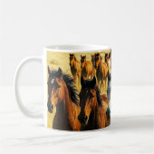Wildpferde laufen frei kaffeetasse (Links)