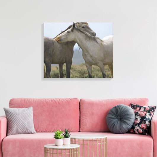 Wildpferde Leinwanddruck (Insitu (Wohnzimmer))