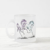 Wildpferde Mattglastasse (Links)