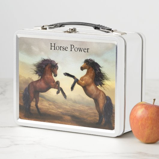 Wildpferde Metall Brotdose (Beispiel)