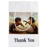 Wildpferde Mittlere Geschenktüte (Vorderseite)