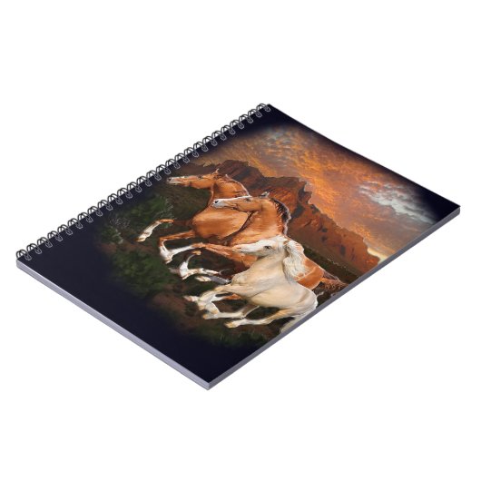 Wildpferde Notizblock (Linke Seite)