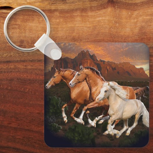Wildpferde Schlüsselanhänger (Vorderseite)