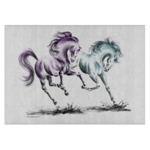 Wildpferde Schneidebrett