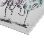 Wildpferde Schneidebrett (Ecke)