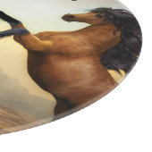 Wildpferde Schneidebrett (Ecke)