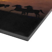 Wildpferde Schneidebrett (Ecke)