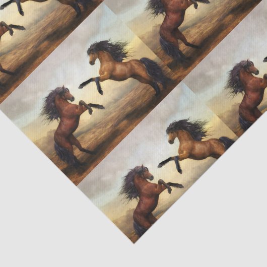 Wildpferde Seidenpapier (Ausschnitt)