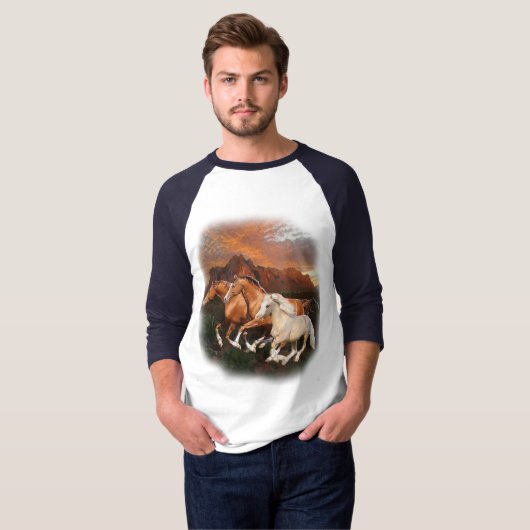 Wildpferde-T - Shirt (Vorne ganz)