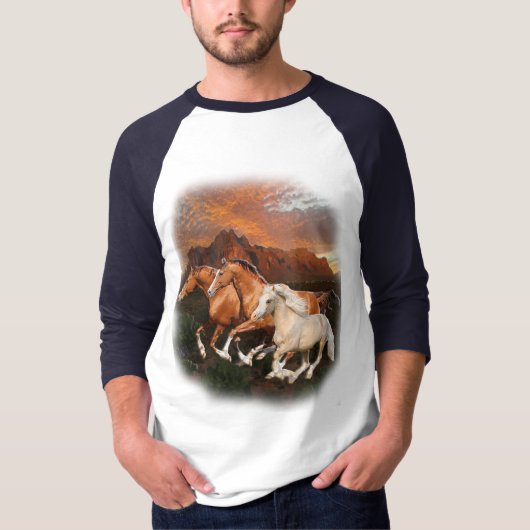 Wildpferde-T - Shirt (Vorderseite)