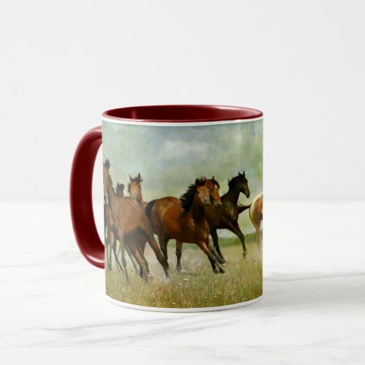 Wildpferde-Tasse Tasse (Vorderseite Links)