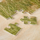 Wildpferdmutter und Fohlen beim Grasen Puzzle (Seite)