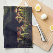 Wildpilze im Wald Geschirrtuch (Viertel Falte)