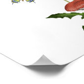 Wildpilze in Wasserfarbe Babys sind süß Poster (Ecke)