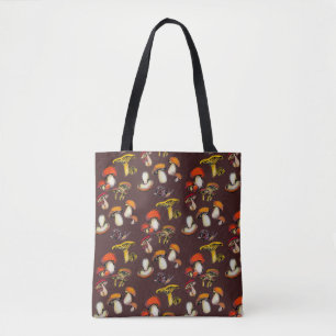Wildpilze mit großer Totentasche Tasche
