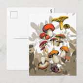Wildpilze Postkarte (Vorne/Hinten)