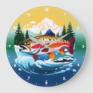 Wildregenbogenforelle Rocky Mountain Bach Uhr