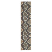 Wildreptilienmuster farbige Pythonschlange Kurzer Tischläufer (Vorderseite)