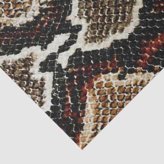 Wildreptilienmuster farbige Pythonschlange Seidenpapier (Ausschnitt)