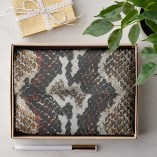 Wildreptilienmuster farbige Pythonschlange Seidenpapier (Geschenk)