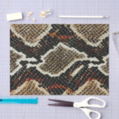 Wildreptilienmuster farbige Pythonschlange Seidenpapier (Handwerk)