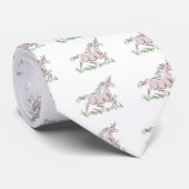 Wildrosa Einhorn Krawatte (Gerollt)