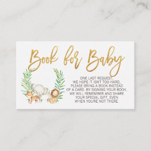 Wildsafari-Dschungel-Tiere Buchungsanforderung ein Begleitkarte