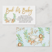 Wildsafari-Dschungel-Tiere Buchungsanforderung ein Begleitkarte (Vorne/Hinten)