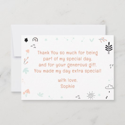 Wildsafari-Kindergeburtstag Dankeskarte (Vorderseite)