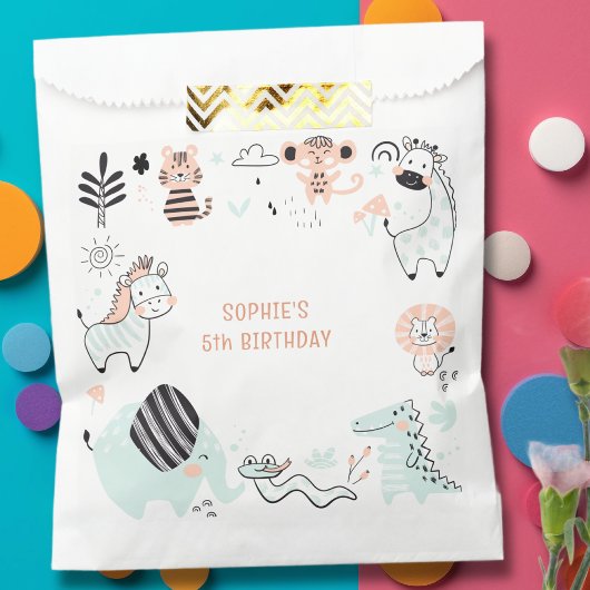 Wildsafari-Kindergeburtstag Geschenktütchen