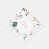 Wildsafari-Kindergeburtstag Serviette (Ecke)